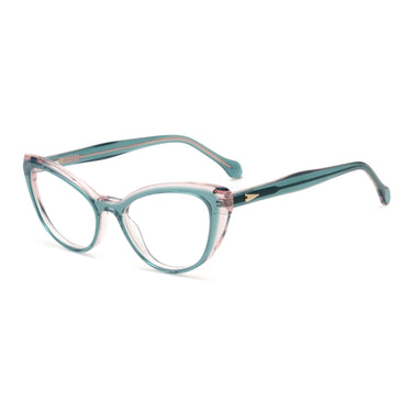 Women Vista Eyeglasses: Alexia - Green - SpaceSMART Eye Clinic (Diagonal View)